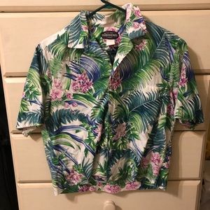 Cropped Hawaiian Button-up